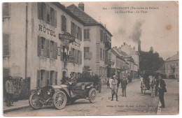 CPA De GIROMAGNY - La Grand'Rue - La Place. - Giromagny