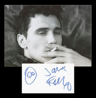 James Franco - American Actor - Rare Early Signed Card + Photo - Deauville 2001 - Acteurs & Toneelspelers