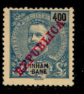 ! ! Inhambane - 1911 D. Carlos 400 R - Af. 44 - MH - Inhambane