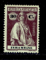 ! ! Inhambane - 1914 Ceres 30 C - Af. 83 - MH - Inhambane
