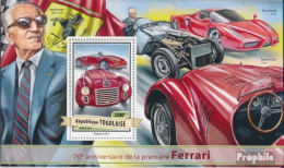 Togo Block 1414 (kompl. Ausgabe) Postfrisch 2017 Ferrari - Togo (1960-...)