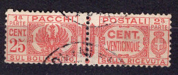 Z6108 - ITALIA REGNO PACCHI SASSONE N°26 - Pacchi Postali