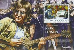 Togo Block 1182 (kompl. Ausgabe) Postfrisch 2015 John Lennon - Togo (1960-...)