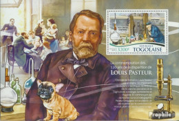 Togo Block 1180 (kompl. Ausgabe) Postfrisch 2015 Louis Pasteur - Togo (1960-...)