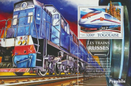 Togo Block 1174 (kompl. Ausgabe) Postfrisch 2015 Russische Züge - Togo (1960-...)