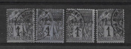 GUADELOUPE N°14 (x4 Ex.) Oblitéré - TTB - - Oblitérés