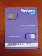 Vectone GSM SIM Cards, Fixed Chip - [2] Prepaid & Refill Cards