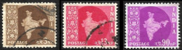 INDE 1957 - YT 77 Et 83  Filigrane étoile  - Oblitérés - Gebruikt