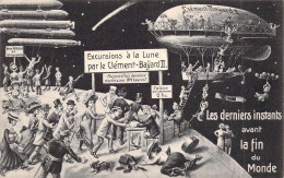 HUMOUR - Fin Du Monde Le 19 Mai 1910 - Escursions à La Lune Par Clément Bayard II- Carte Postale Ancienne - Humor