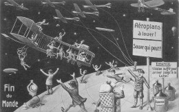 HUMOUR - Fin Du Monde Le 19 Mai 1910 - Aéroplans à Louer - Sauve Qui Peut - Carte Postale Ancienne - Humor