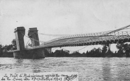 Le Pont D'ANDREZIEUX Après La Crue De La Loire Du 17 Octobre 1907 - Carte-Photo Cluzel Jeune, Saint-Etienne - Andrézieux-Bouthéon