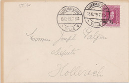 33376# LUXEMBOURG CARTE POSTALE PUBLICITE TAILLEUR CHAPELIER CHEMISIER BRUXELLES 1919 JOSEPH PALGEN DEPUTE HOLLERICH - 1914-24 Marie-Adélaïde