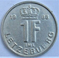 Pièce De Monnaie 1 Franc 1988 - Luxembourg