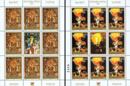 Bosnia Serbia 2003 Easter Ostern Paques Celebrations Religion Christianity Art Icons, Mini Sheet MNH - Pascua