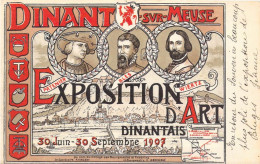 BELGIQUE - DINANT SUR MEUSE - Exposition D'Art DINANTAIS - 30 Septembre 1907 - Carte Postale Ancienne - Dinant