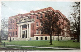 High School, Little Rock - CPA Couleur - Little Rock