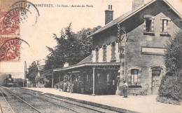 ANDREZIEUX (Loire) - La Gare - Arrivée Du Train - Voyagé (2 Scans) - Andrézieux-Bouthéon