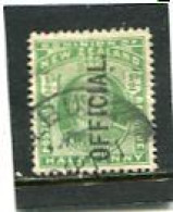 NEW ZEALAND - 1910  1/2d OVERPRINTED  OFFICIAL  FINE USED - Service