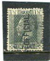 NEW ZEALAND - 1916  1 1/2d  GREY BLACK (diag.)  KGV  OVERPRINTED  OFFICIAL  FINE USED - Service