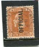 NEW ZEALAND - 1916  1 1/2d  ORANGE  KGV  OVERPRINTED  OFFICIAL  FINE USED - Service