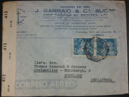 CORREIO AÉREO - CENSURA -INGLATERRA - Storia Postale