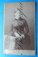 C.D.V. -Photo-Carte De Visite  Studio Atelier  Dupont Bruxelles Mme  Louise Duvivier 1891 - Geïdentificeerde Personen