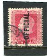 NEW ZEALAND - 1916  6d   KGV  OVERPRINTED  OFFICIAL  FINE USED - Service