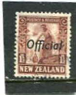 NEW ZEALAND - 1936  1 1/2d   OVERPRINTED  OFFICIAL  FINE USED - Service