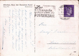 ! Karte Aus München, Maschinenwerbestempel 1944, Posteigenwerbung, Zur Ortsangabe Gehört Stets Die  Postleitzahl - Brieven En Documenten