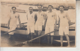 CARTE PHOTO - Groupe De Rameurs - Moubaud Frères - Kervaleuc - Santini - Biscala Jules  PRIX FIXE - Rudersport