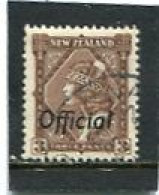 NEW ZEALAND - 1937  3d   OVERPRINTED  OFFICIAL  FINE USED - Service