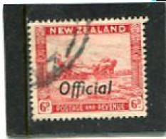 NEW ZEALAND - 1937  6d   OVERPRINTED  OFFICIAL  FINE USED - Service