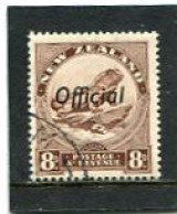 NEW ZEALAND - 1937  8d   OVERPRINTED  OFFICIAL  FINE USED - Service