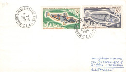 TAAF - LETTER 1975 MARTIN-DE-VIVIES - DE Mi 60, 64 / *1149 - Storia Postale