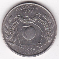 Géorgie Quarter Dollar 1999 D, Georges Washington, Cupronickel KM# 296 - 1999-2009: State Quarters