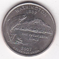 Washington Quarter Dollar 2007 P, Georges Washington, Cupronickel KM# 397 - 1999-2009: State Quarters