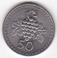 Chypre 50 Mils 1977 , En Cupronickel, KM# 41 - Cyprus