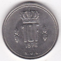 Luxembourg 10 Francs 1976 , Jean, En Nickel, KM# 57 - Lussemburgo