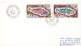 TAAF - LETTER 1975 MARTIN-DE-VIVIES - DE Mi 62, 68 / *1152 - Storia Postale