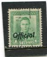 NEW ZEALAND - 1938  1d  GREEN  KGVI   OVERPRINTED  OFFICIAL  FINE USED - Service
