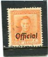 NEW ZEALAND - 1938  2d  ORANGE  KGVI   OVERPRINTED  OFFICIAL  FINE USED - Service