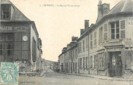 CPA 60 Oise > Attichy La Rue De Vic Sur Aisne Groux Mouton Epicerie - Attichy