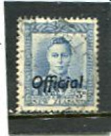 NEW ZEALAND - 1938  3d  BLUE  KGVI   OVERPRINTED  OFFICIAL  FINE USED - Service