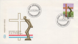 Enveloppe  FDC   1er  Jour   LUXEMBOURG    Monument  National  De  La  Résistance    1982 - FDC