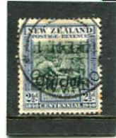 NEW ZEALAND - 1940  2 1/2d  BRITISH  SOVEREIGNTY   OVERPRINTED  OFFICIAL  FINE USED - Service