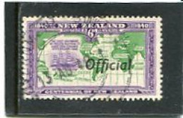 NEW ZEALAND - 1940  6d  BRITISH  SOVEREIGNTY   OVERPRINTED  OFFICIAL  FINE USED - Dienstzegels