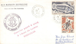 TAAF - LETTER 1976 MARTIN-DE-VIVIES - DE Mi 64, 172 / *1166 - Storia Postale