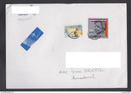 NETHERLANDS COVER / SPORT REPUBLIC OF MACEDONIA (008) - Lettres & Documents