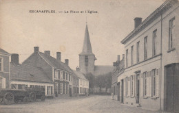 Escanaffles - La Place De L'Eglise - Celles