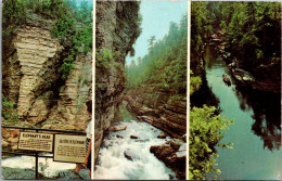 New York Ausable Chasm Multi View Of Trip Through The Chasm 1968 - Adirondack